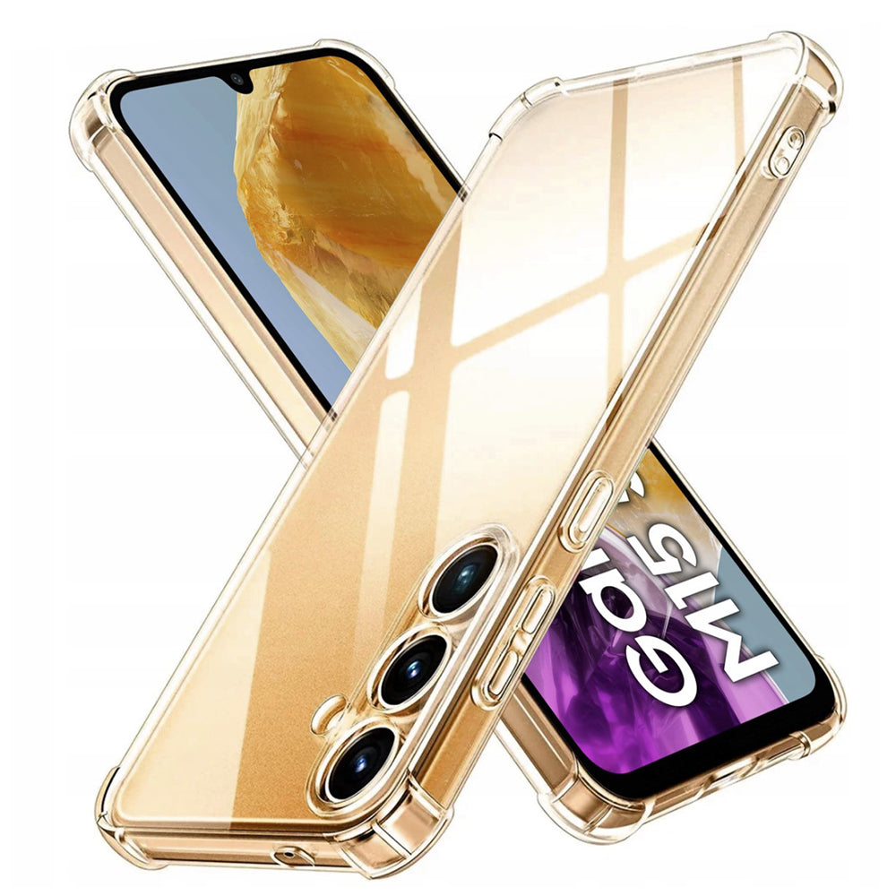Custodia per Samsung Galaxy M15, Techsuit, Shockproof Clear, Trasparente