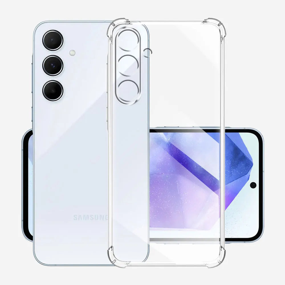 Custodia per Samsung Galaxy M15, Techsuit, Shockproof Clear, Trasparente