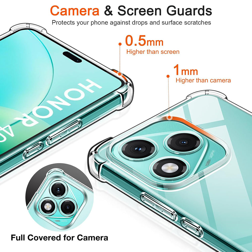 Custodia per Samsung Galaxy M56 M566, Techsuit, Shockproof Clear, Trasparente