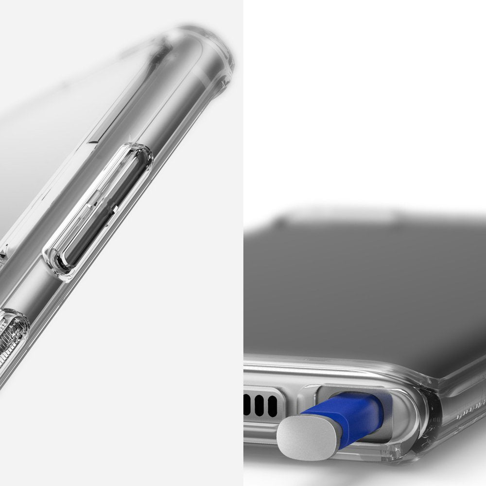 Custodia per Samsung Galaxy Note 10+ 5G N976 / Note 10+ N975, Ringke, Fusion, Trasparente