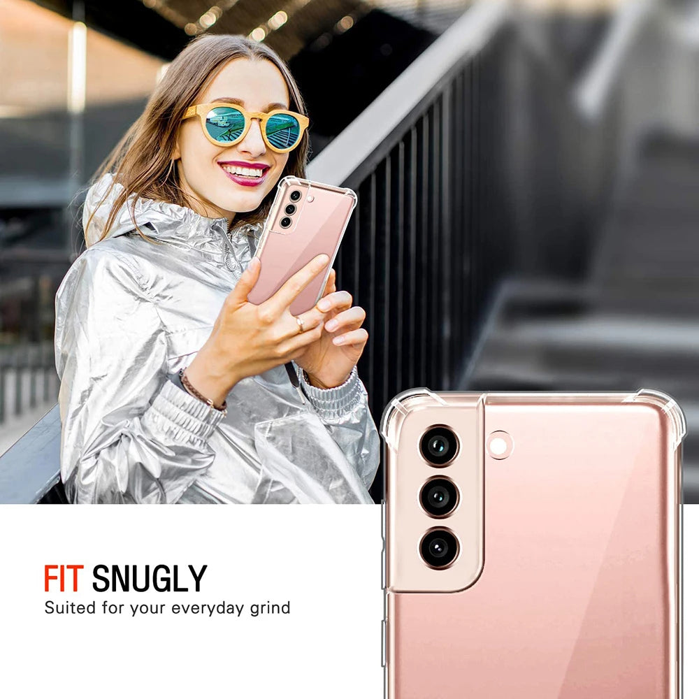 Custodia per Samsung Galaxy Note 10+ 5G N976 / Note 10+ N975, Techsuit, Shockproof Clear, Trasparente