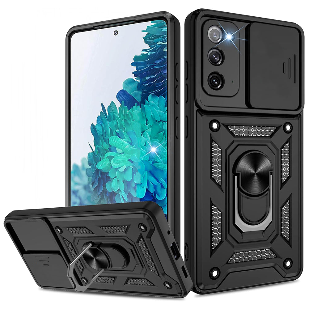 Custodia per Samsung Galaxy Note 20 5G N981 / Note 20 N980, Techsuit, CamShield, Nera