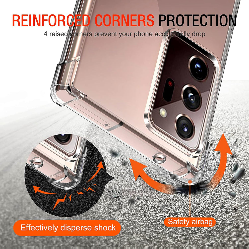 Custodia per Samsung Galaxy Note 20 Ultra 5G N986 / Note 20 Ultra N985, Techsuit, Shockproof Clear, Trasparente