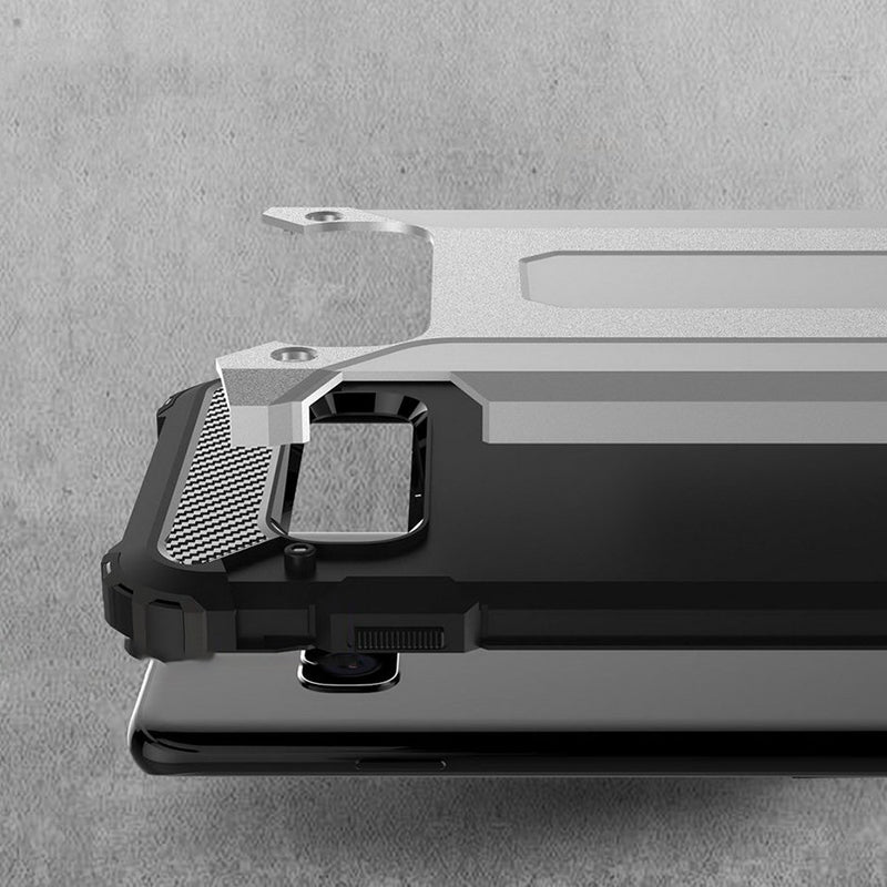 Custodia per Samsung Galaxy S10 G973, Techsuit, Hybrid Armor, Nera