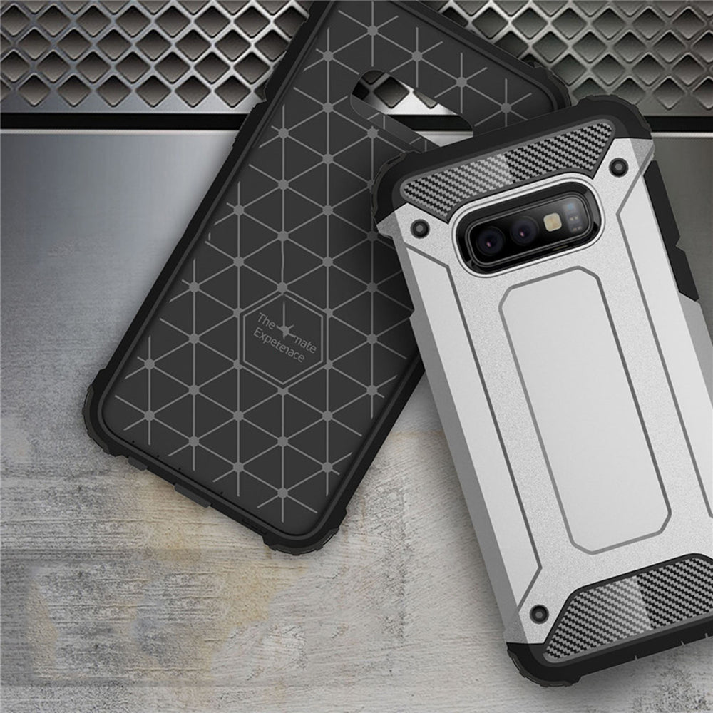 Custodia per Samsung Galaxy S10e G970, Techsuit, Hybrid Armor, Nera