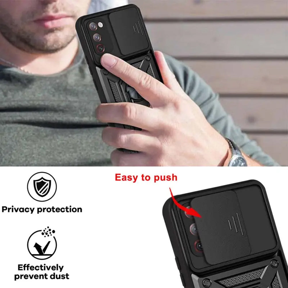 Custodia per Samsung Galaxy S20 FE 2022 G781 / S20 FE 5G G781 / S20 FE G780, Techsuit, CamShield, Nera