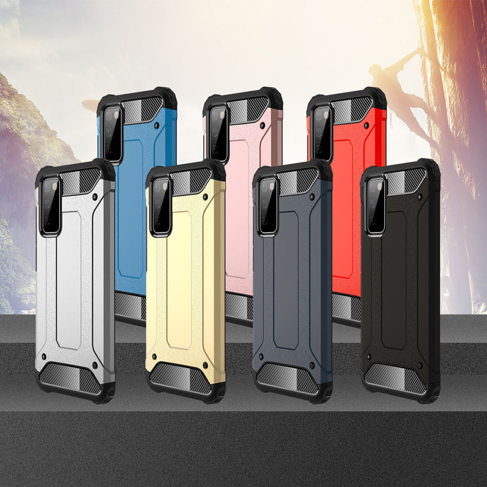 Custodia per Samsung Galaxy S20 FE 2022 G781 / S20 FE 5G G781 / S20 FE G780, Techsuit, Hybrid Armor, Nera
