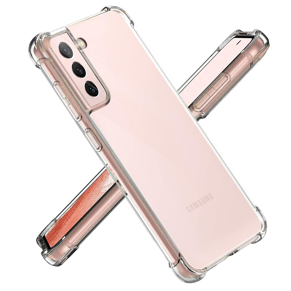 Custodia per Samsung Galaxy S21 5G G991, Techsuit, Shockproof Clear, Trasparente