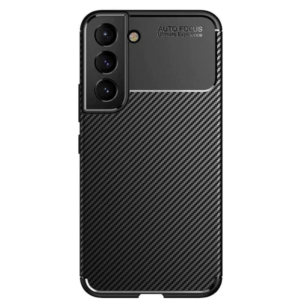 Custodia per Samsung Galaxy S21 FE 5G G990, Techsuit, CarbonFiber, Nera