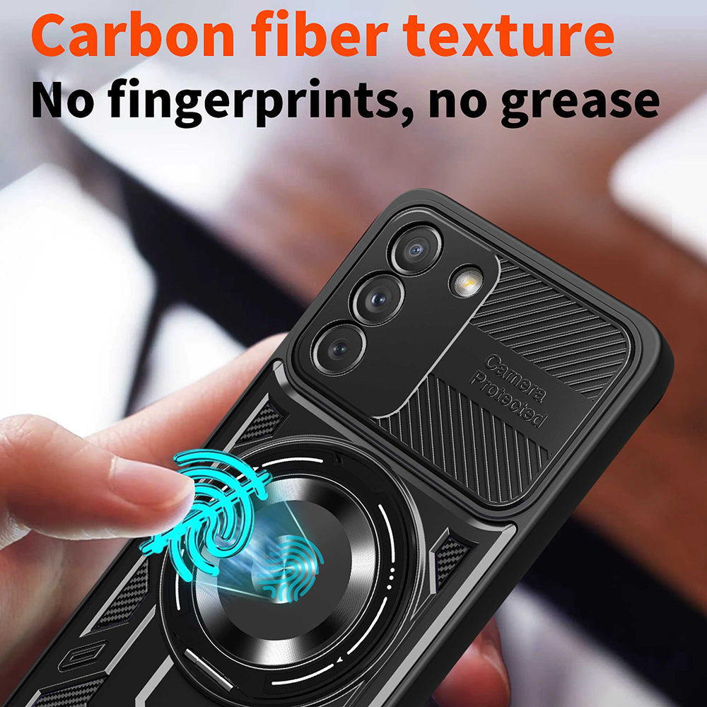 Custodia per Samsung Galaxy S21 FE 5G G990, Techsuit, RuggedCam, Blu