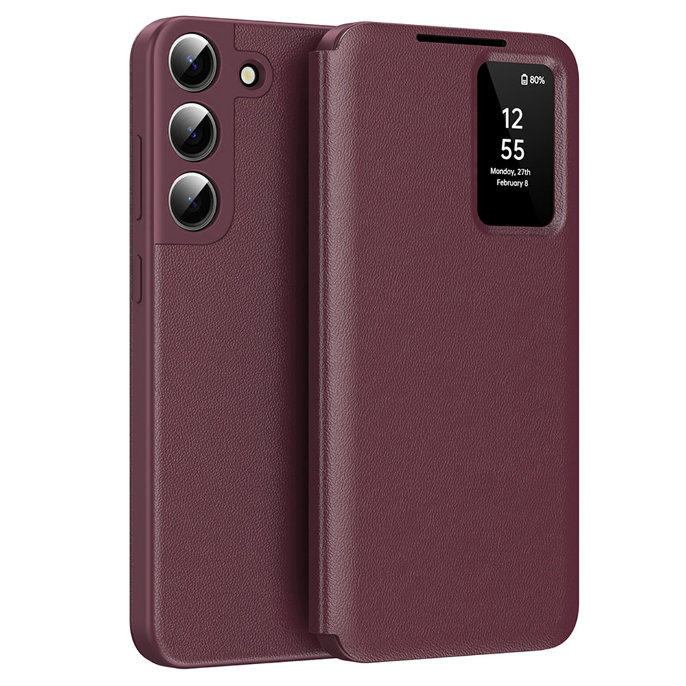 Custodia per Samsung Galaxy S22+ 5G S906, Techsuit, SmartView, Rossa