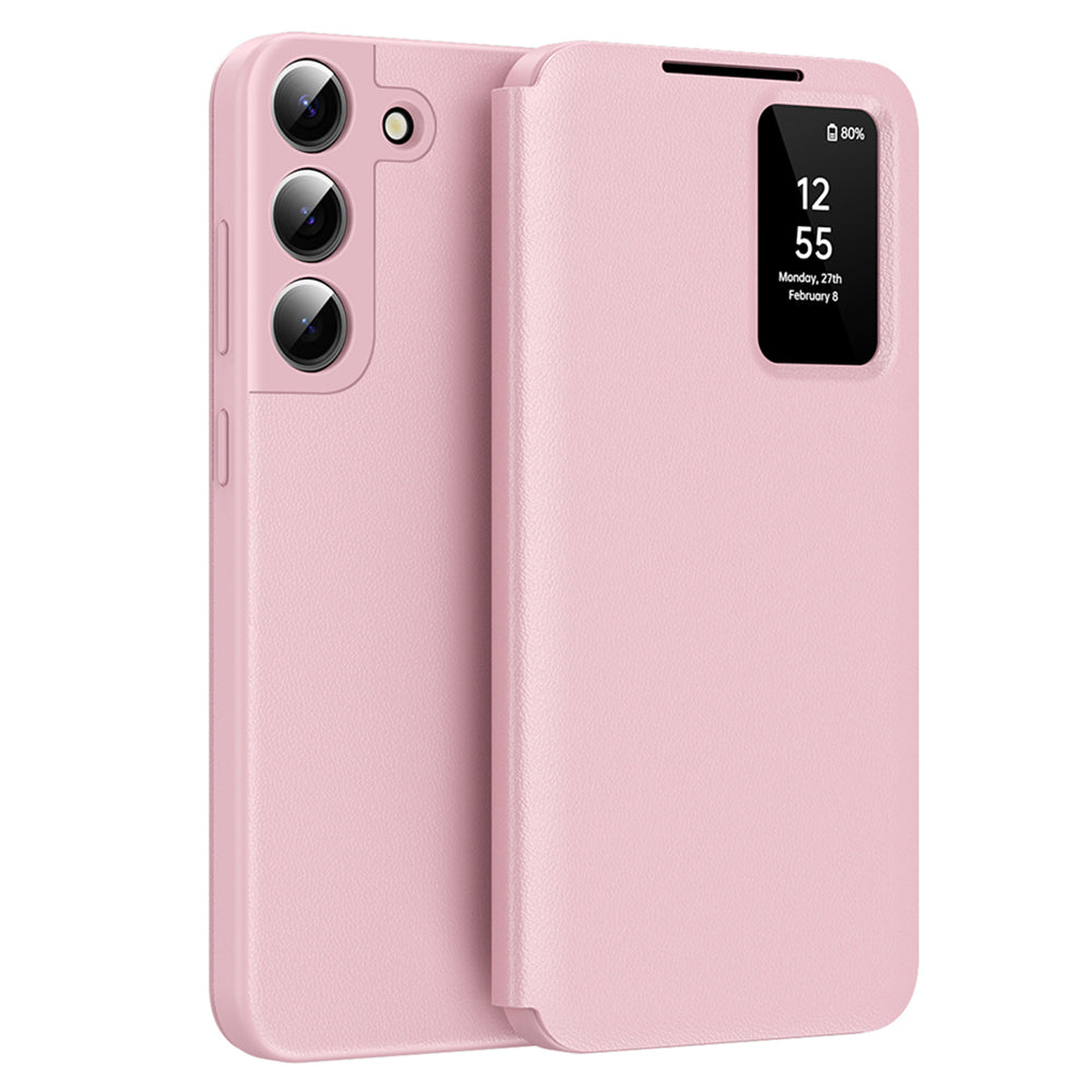 Custodia per Samsung Galaxy S22+ 5G S906, Techsuit, SmartView, Rosa