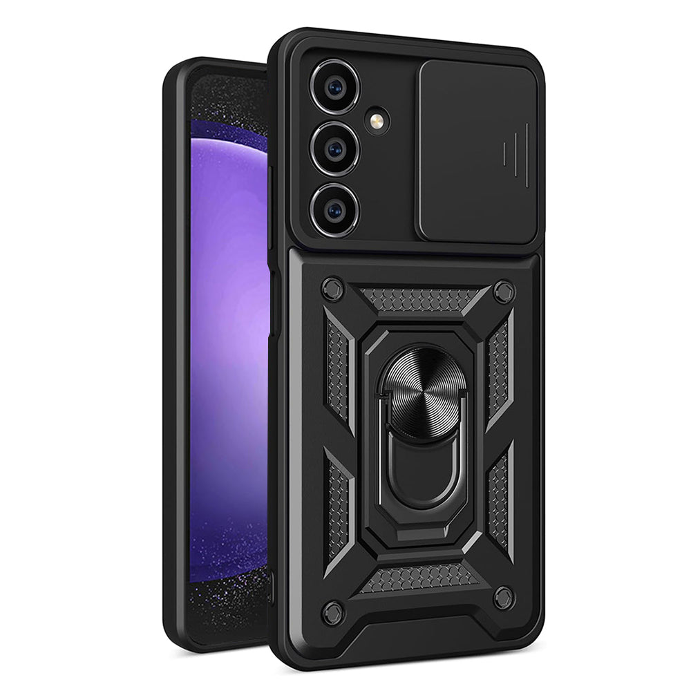 Custodia per Samsung Galaxy S23 FE S711, Techsuit, CamShield, Nera