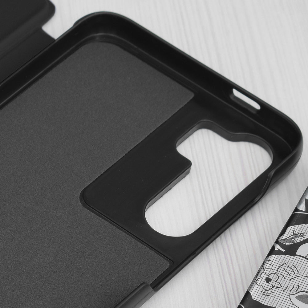 Custodia per Samsung Galaxy S23 FE S711, Techsuit, eFold, Nera