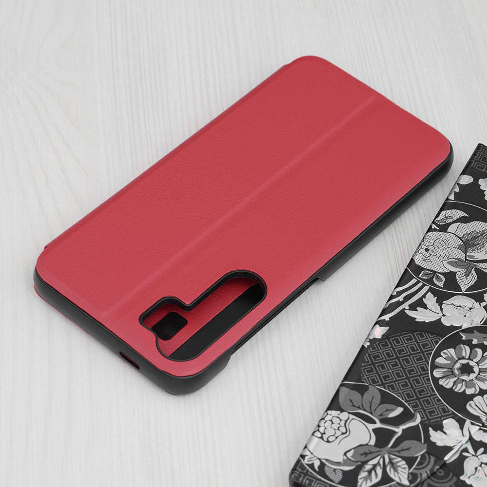 Custodia per Samsung Galaxy S23 FE S711, Techsuit, eFold, Rossa