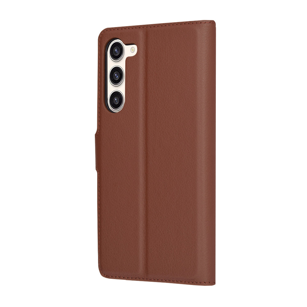 Custodia per Samsung Galaxy S23+ S916, Techsuit, Leather Folio, Marrone