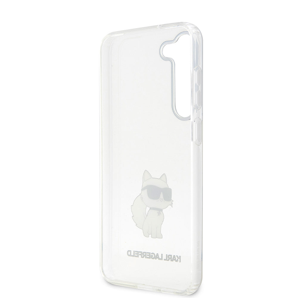Custodia per Samsung Galaxy S23 S911, Karl Lagerfeld, Ikonik Choupette, Trasparente