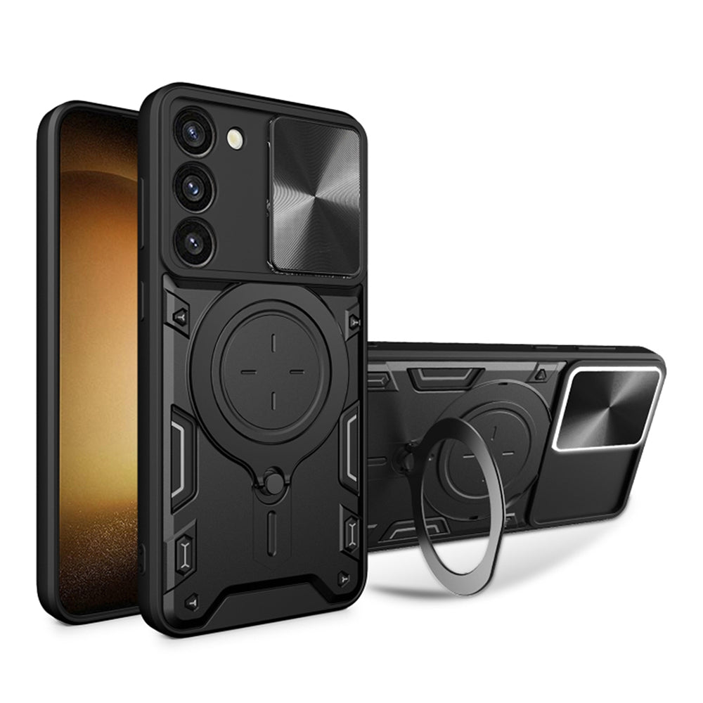 Custodia per Samsung Galaxy S23 S911, Techsuit, CamGuard Pro, Nera