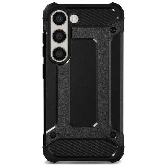 Custodia per Samsung Galaxy S23 S911, Techsuit, Hybrid Armor, Nera