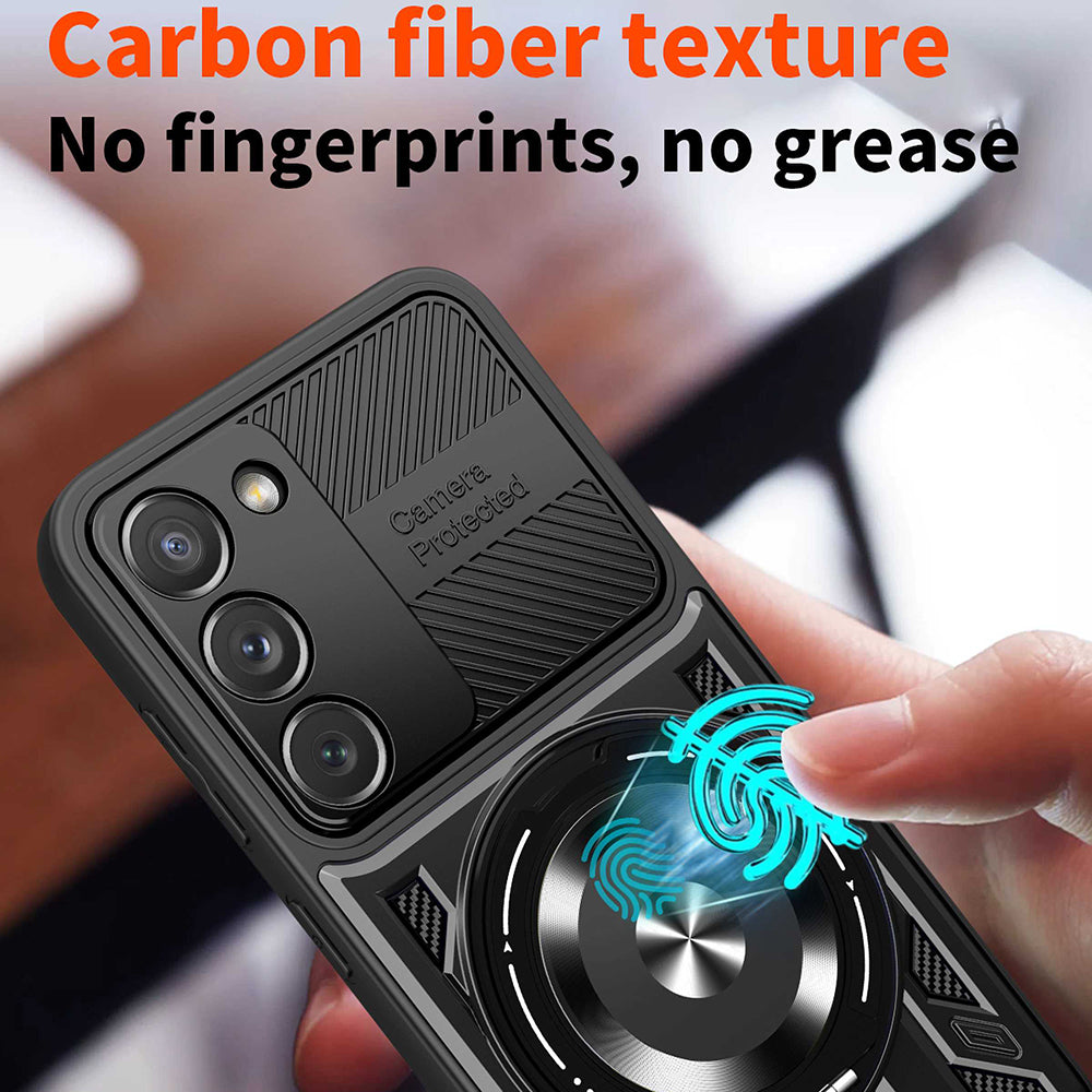Custodia per Samsung Galaxy S23 S911, Techsuit, RuggedCam, Nera