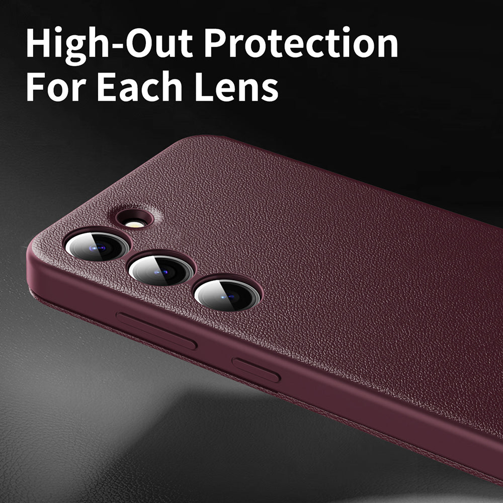 Custodia per Samsung Galaxy S23 S911, Techsuit, SmartView, Rossa