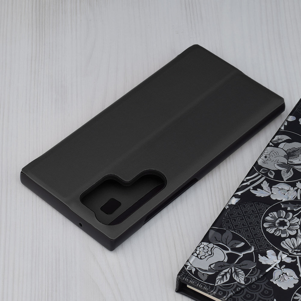 Custodia per Samsung Galaxy S23 Ultra S918, Techsuit, eFold, Nera