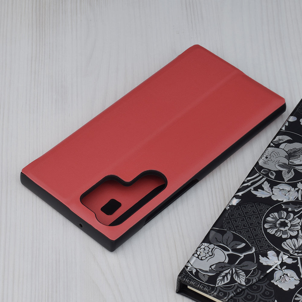 Custodia per Samsung Galaxy S23 Ultra S918, Techsuit, eFold, Rossa