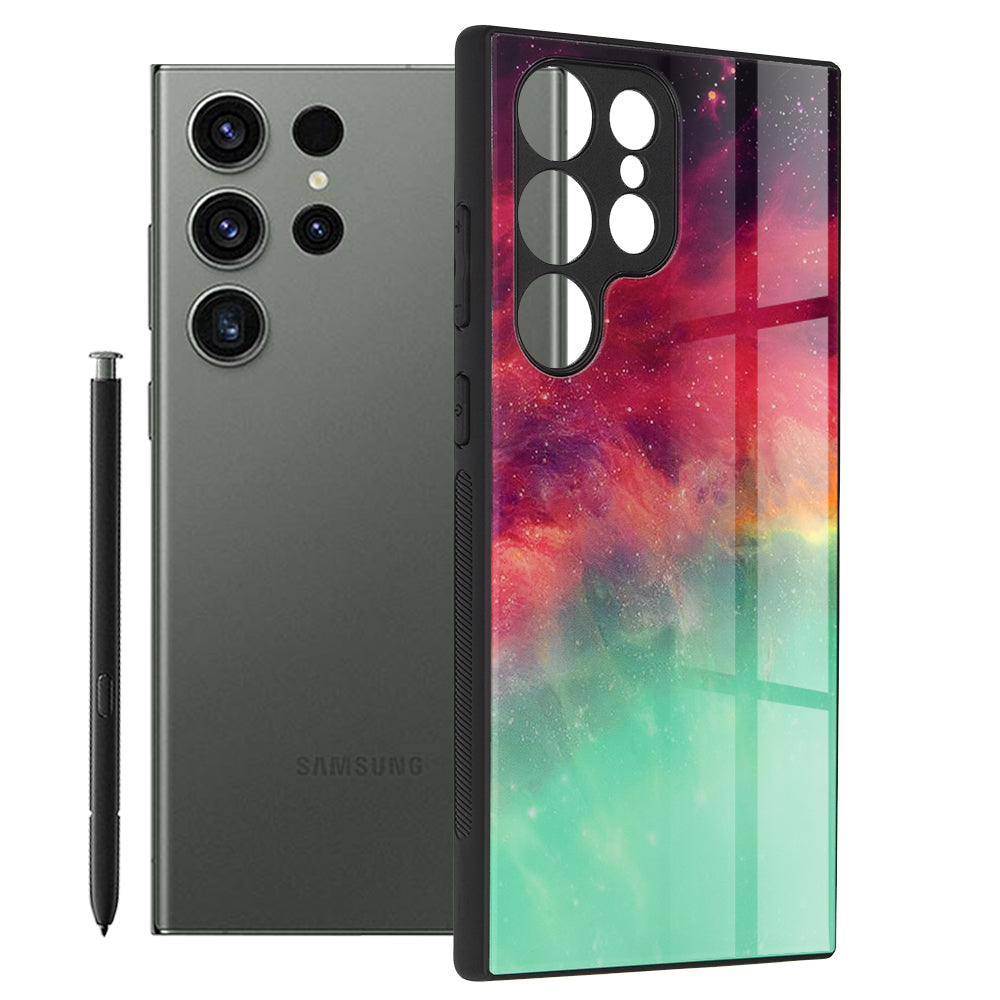 Custodia per Samsung Galaxy S23 Ultra S918, Techsuit, Glaze, Turchese
