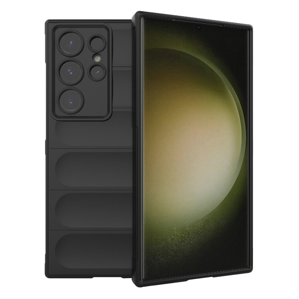 Custodia per Samsung Galaxy S23 Ultra S918, Techsuit, Magic Shield, Nera