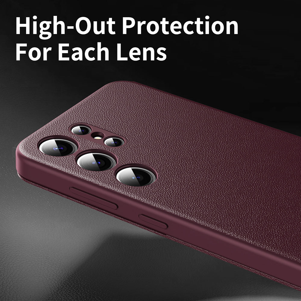 Custodia per Samsung Galaxy S23 Ultra S918, Techsuit, SmartView, Rossa