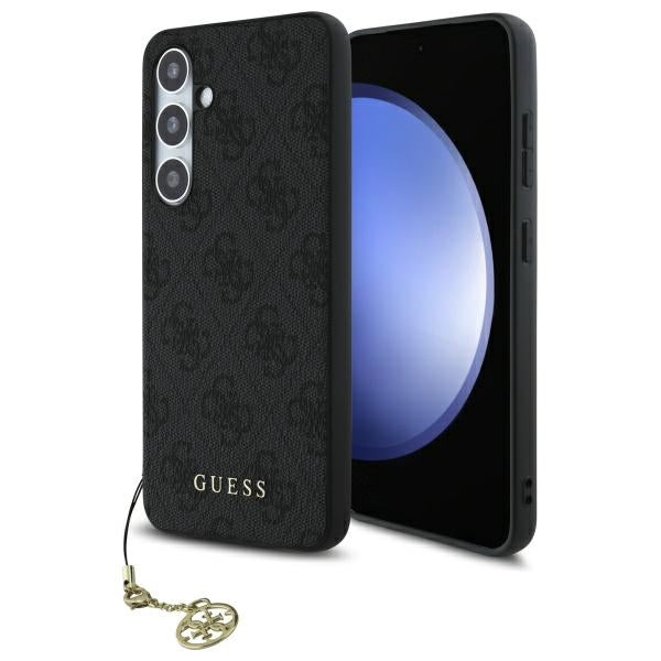 Custodia per Samsung Galaxy S24 FE S721, Guess, 4G Charm, Grigio