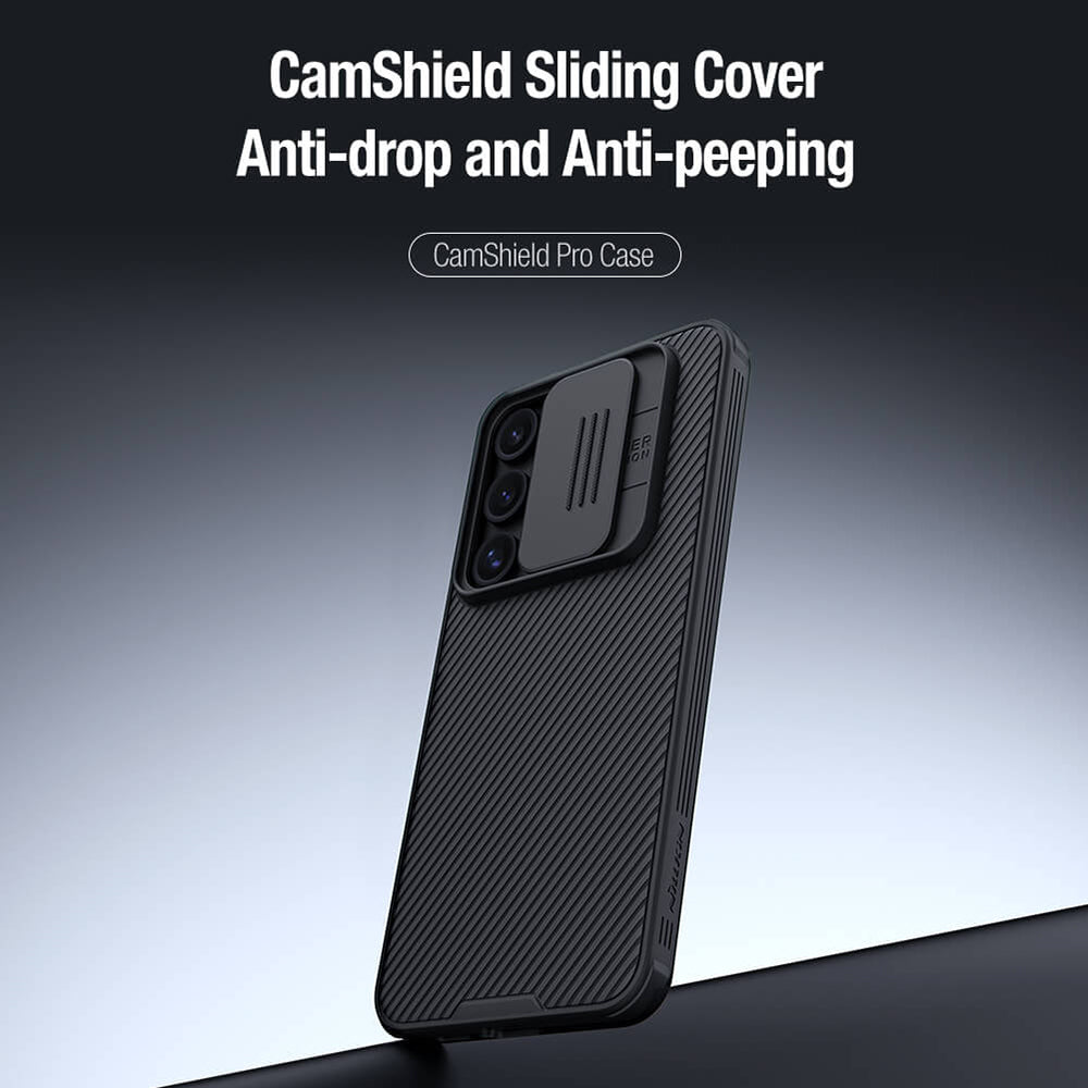 Custodia per Samsung Galaxy S24 FE S721, Nillkin, CamShield Pro, Blu