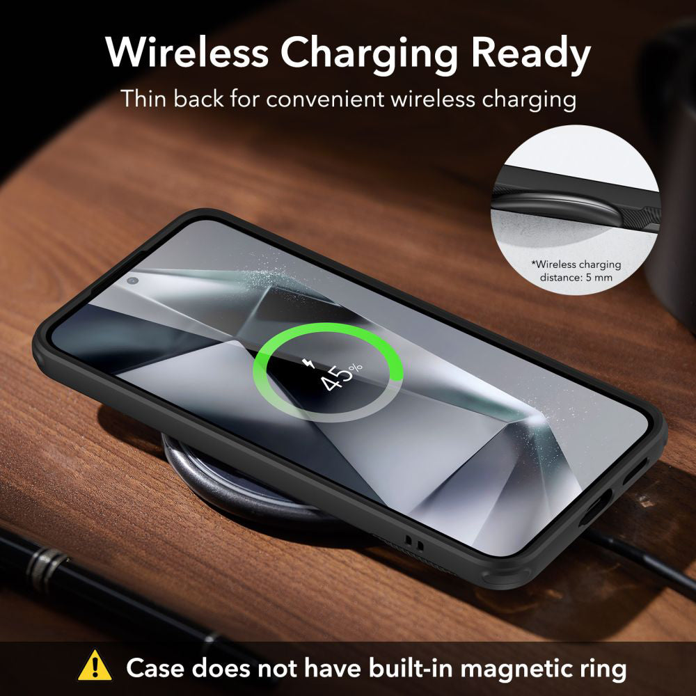 Custodia per Samsung Galaxy S24+ S926, ESR, Air Shield Boost Kickstand, Nera
