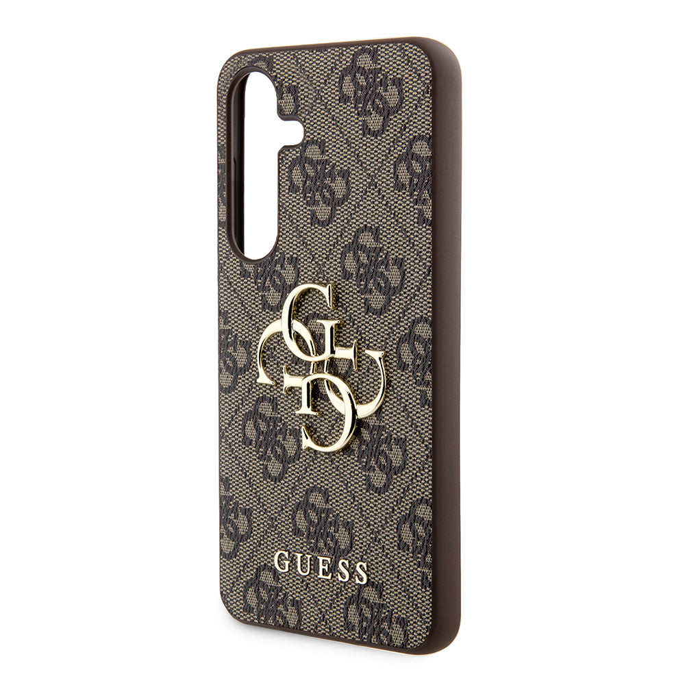 Custodia per Samsung Galaxy S24+ S926, Guess, 4G Big Logo, Marrone