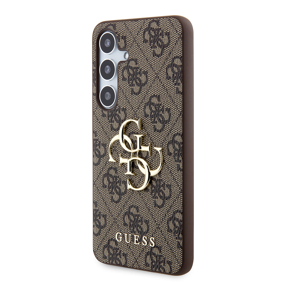 Custodia per Samsung Galaxy S24+ S926, Guess, 4G Big Logo, Marrone