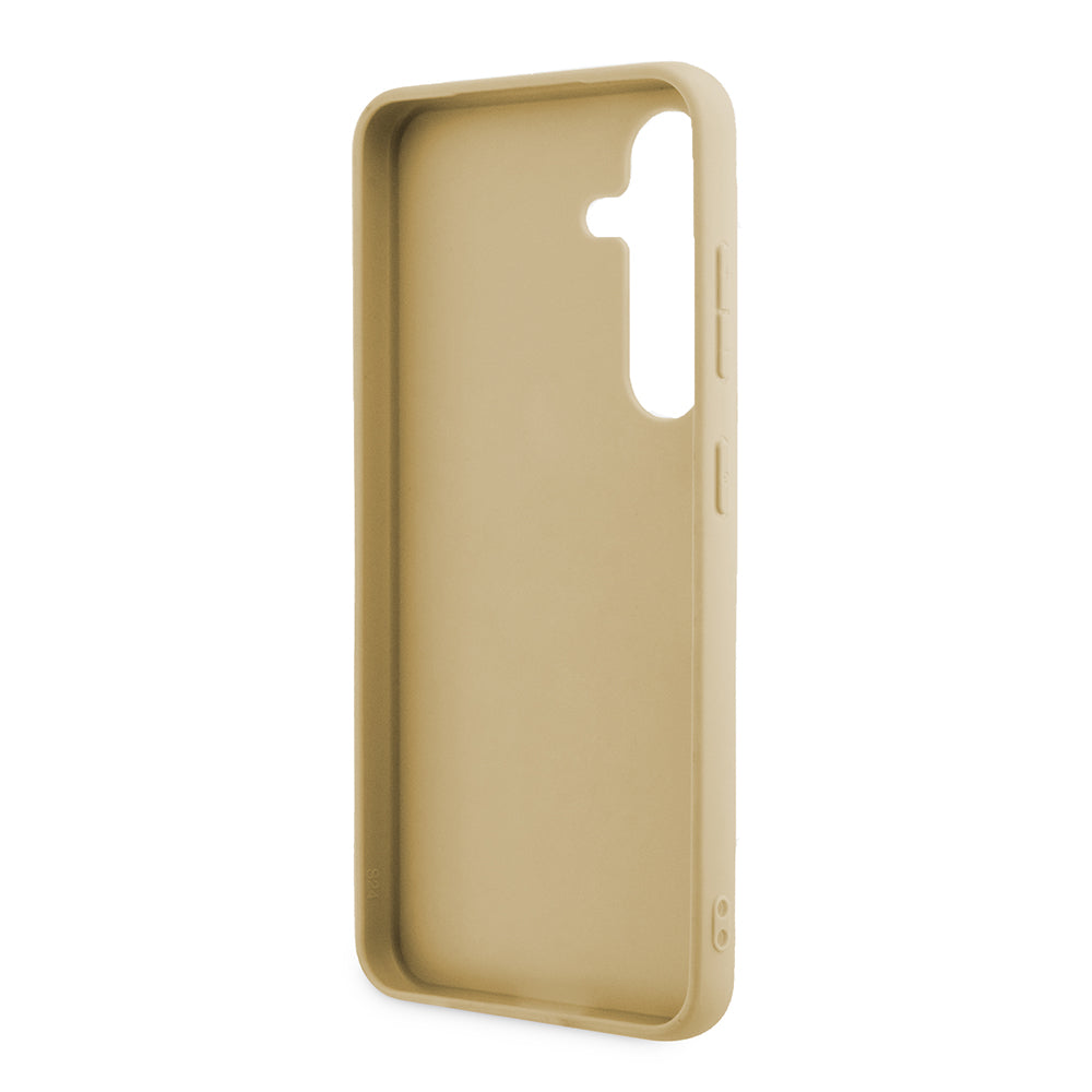 Custodia per Samsung Galaxy S24+ S926, Guess, Glitter Script, Dorata