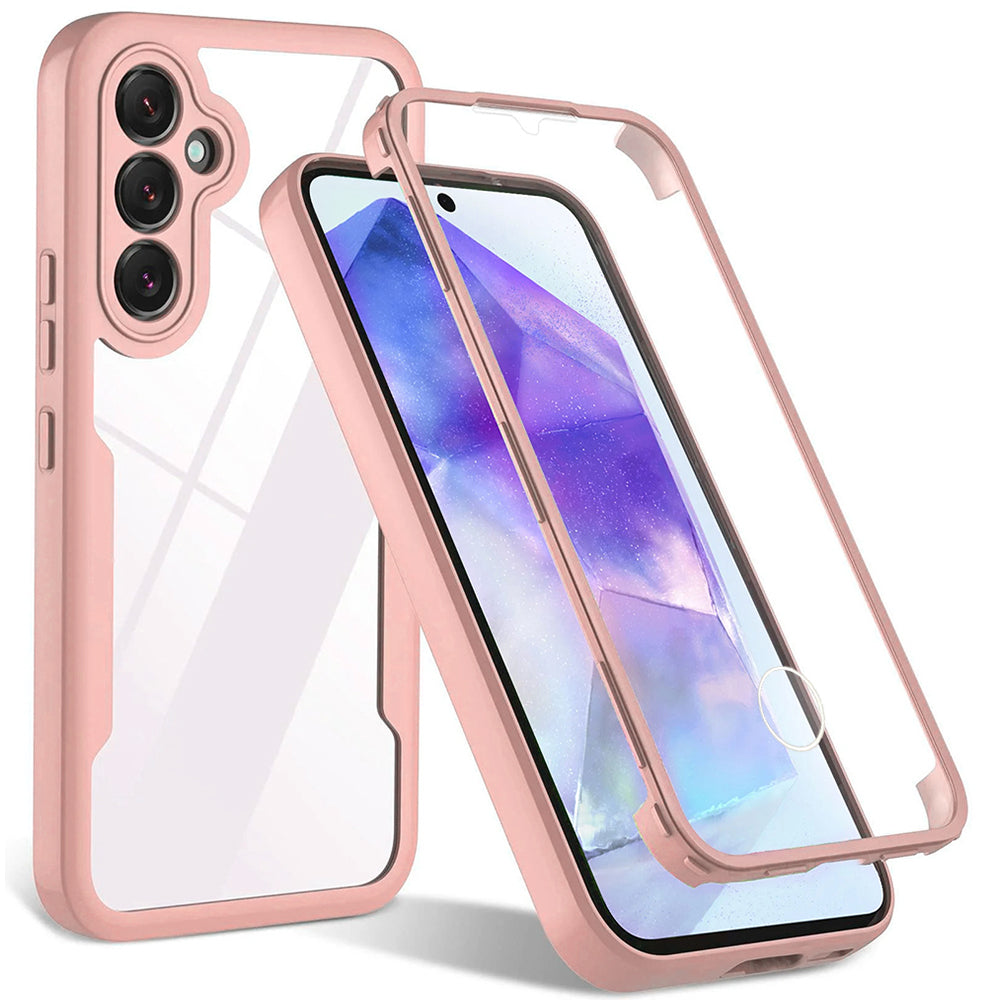 Custodia per Samsung Galaxy S24+ S926, Techsuit, ColorVerse 360, Rosa