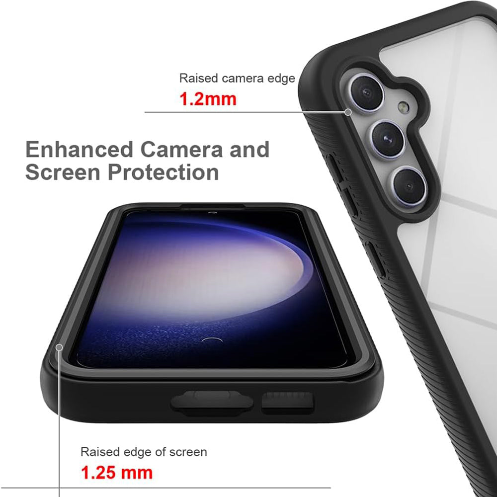 Custodia per Samsung Galaxy S24+ S926, Techsuit, Defense360 Pro, Nera