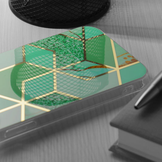 Custodia per Samsung Galaxy S24+ S926, Techsuit, Marble, Verde
