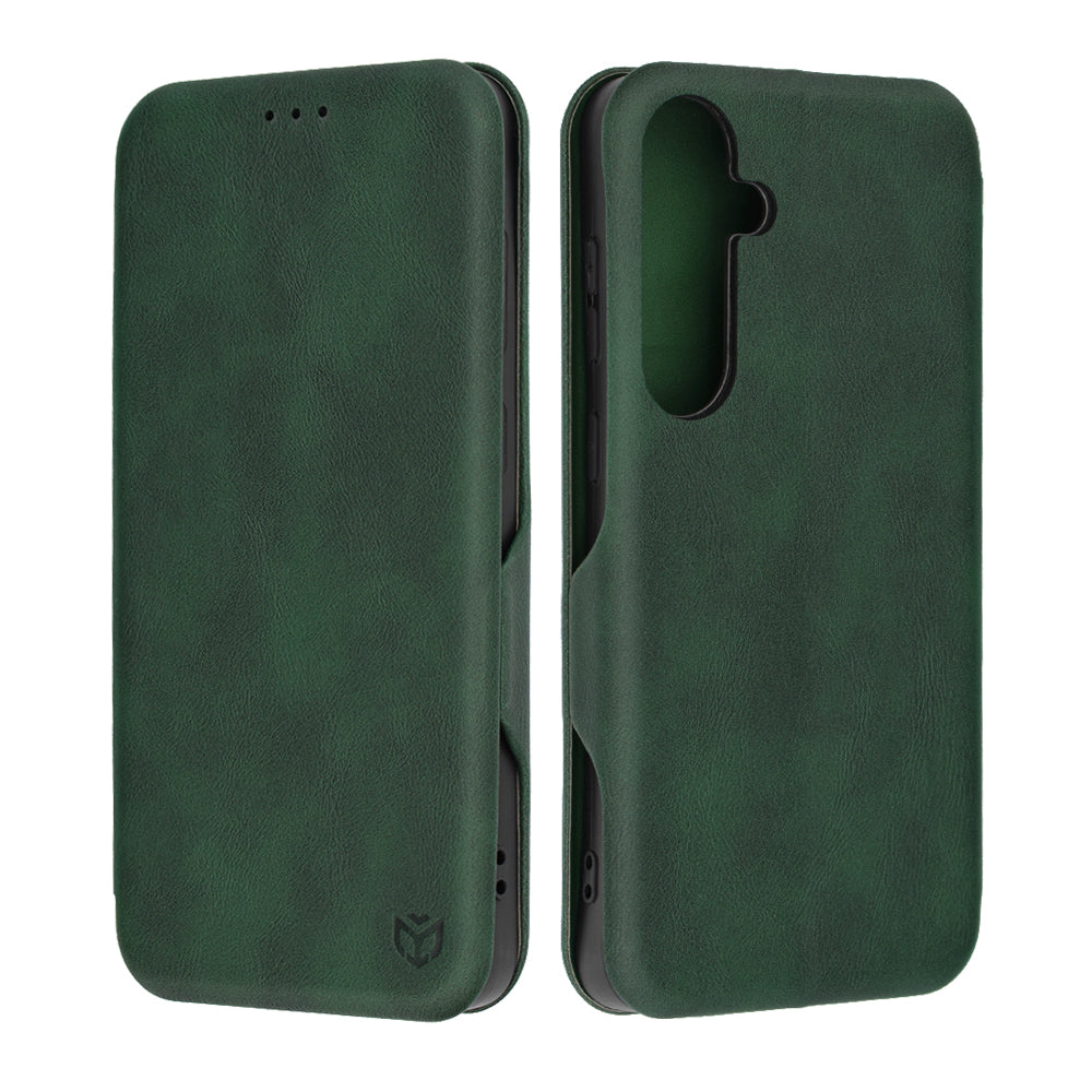 Custodia per Samsung Galaxy S24+ S926, Techsuit, Safe Wallet Plus, Verde