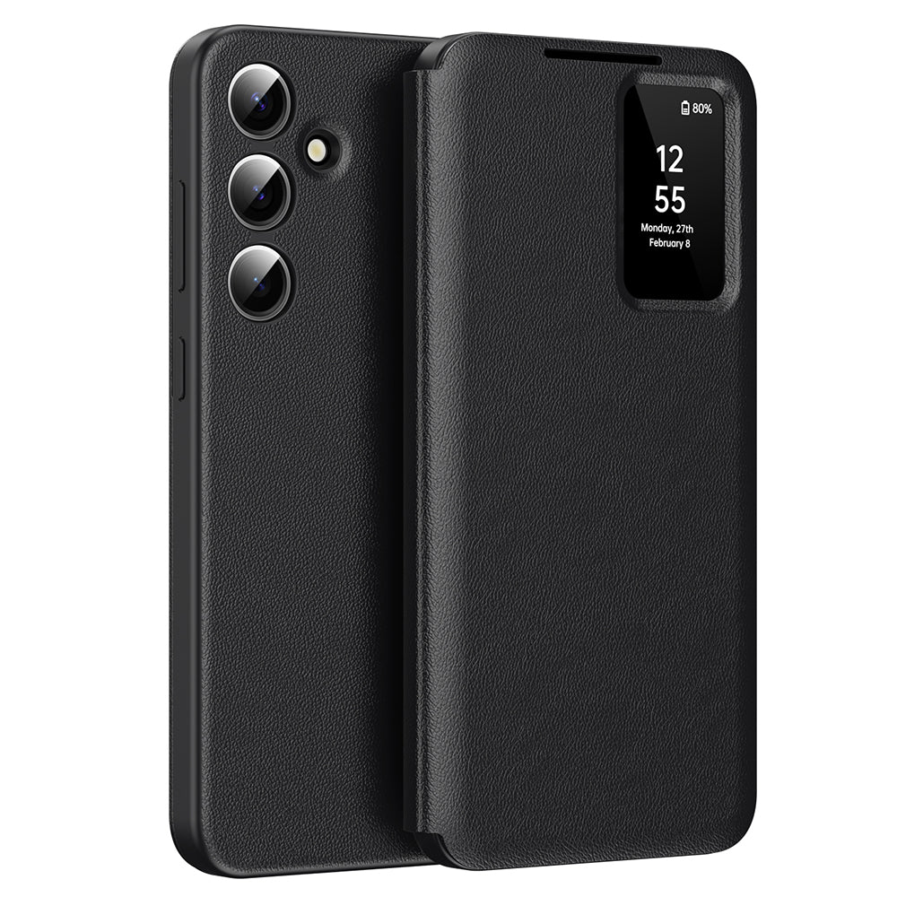 Custodia per Samsung Galaxy S24+ S926, Techsuit, SmartView, Nera