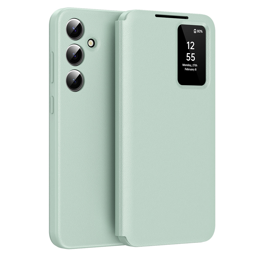Custodia per Samsung Galaxy S24+ S926, Techsuit, SmartView, Verde