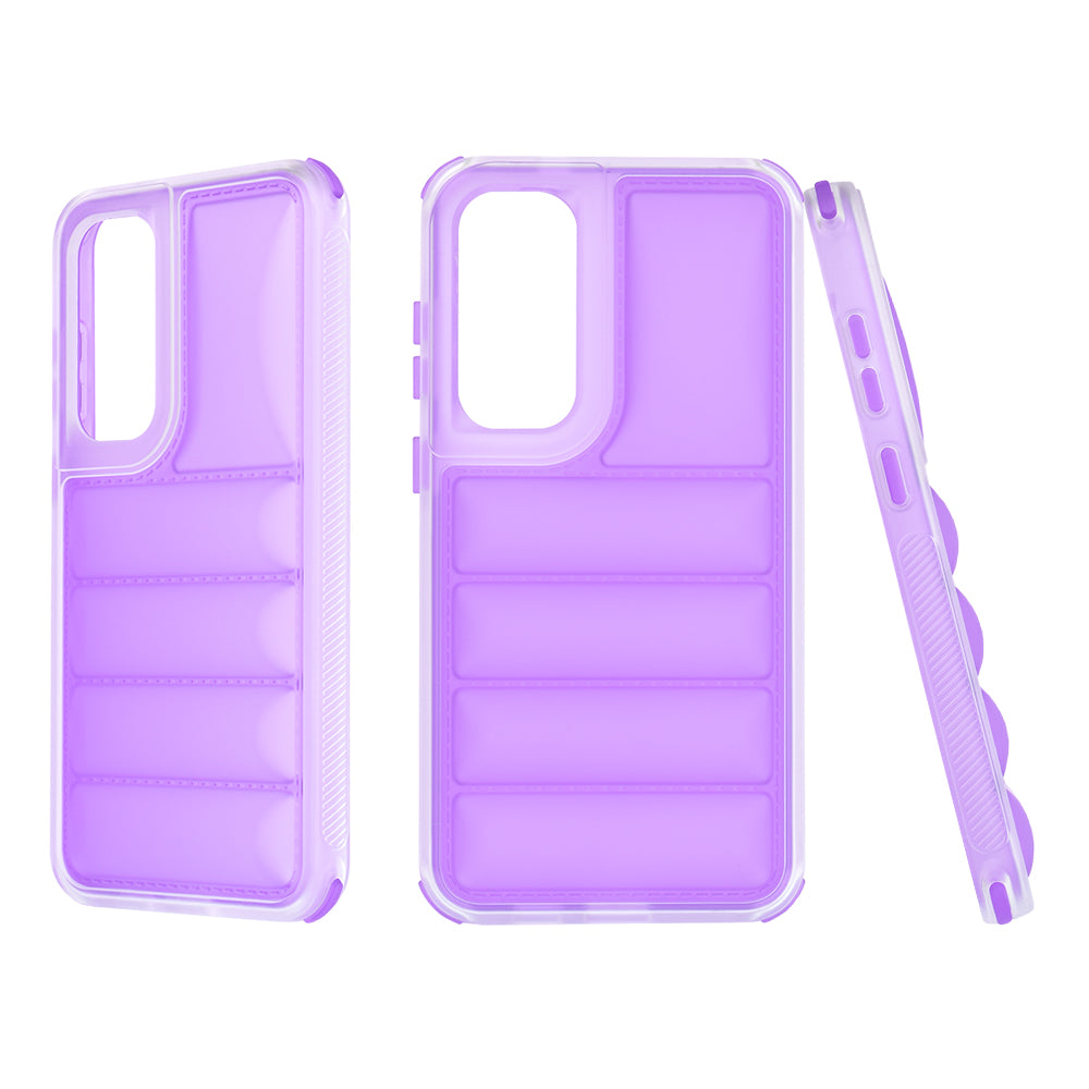 Custodia per Samsung Galaxy S24+ S926, Techsuit, Wave Shield, Viola