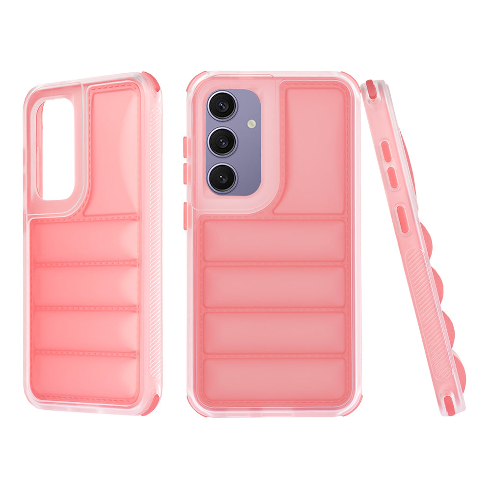Custodia per Samsung Galaxy S24+ S926, Techsuit, Wave Shield, Rossa