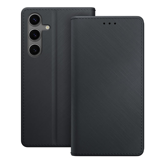 Custodia per Samsung Galaxy S24 S921, 3MK, Wallet, Nera