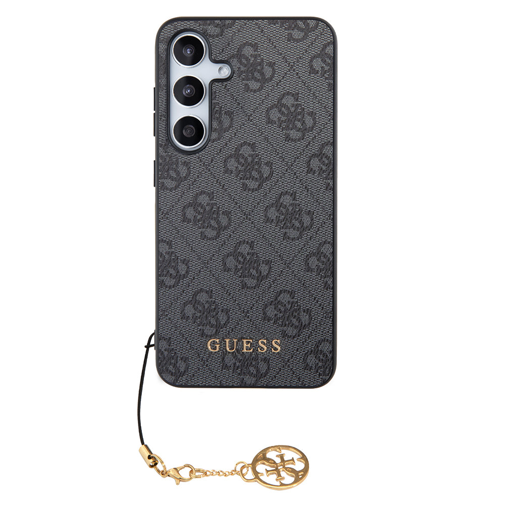 Custodia per Samsung Galaxy S24 S921, Guess, 4G Charm, Nera