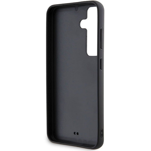 Custodia per Samsung Galaxy S24 S921, Karl Lagerfeld, Rhinestone Metal Plate, Argento