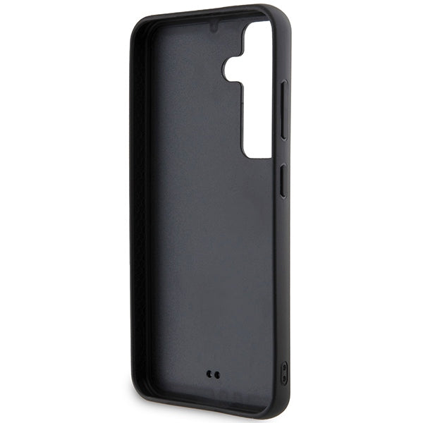 Custodia per Samsung Galaxy S24 S921, Karl Lagerfeld, Rhinestone Metal Plate, Nera