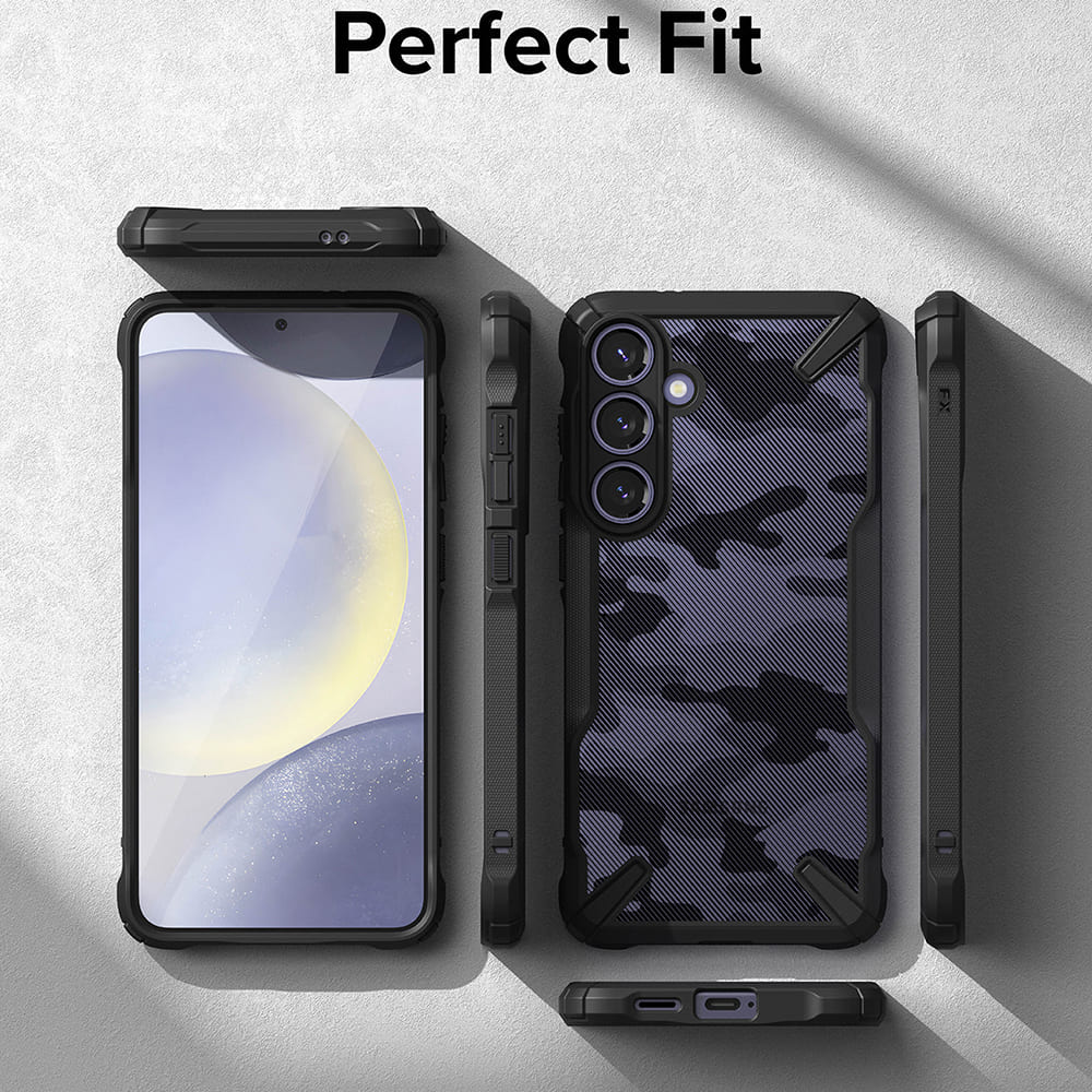 Custodia per Samsung Galaxy S24 S921, Ringke, Fusion X, Nera