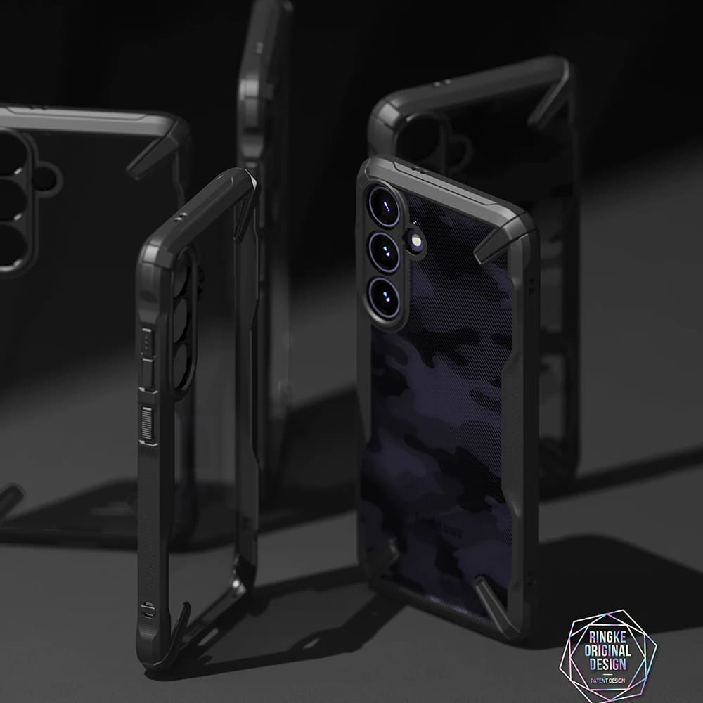 Custodia per Samsung Galaxy S24 S921, Ringke, Fusion X, Nera